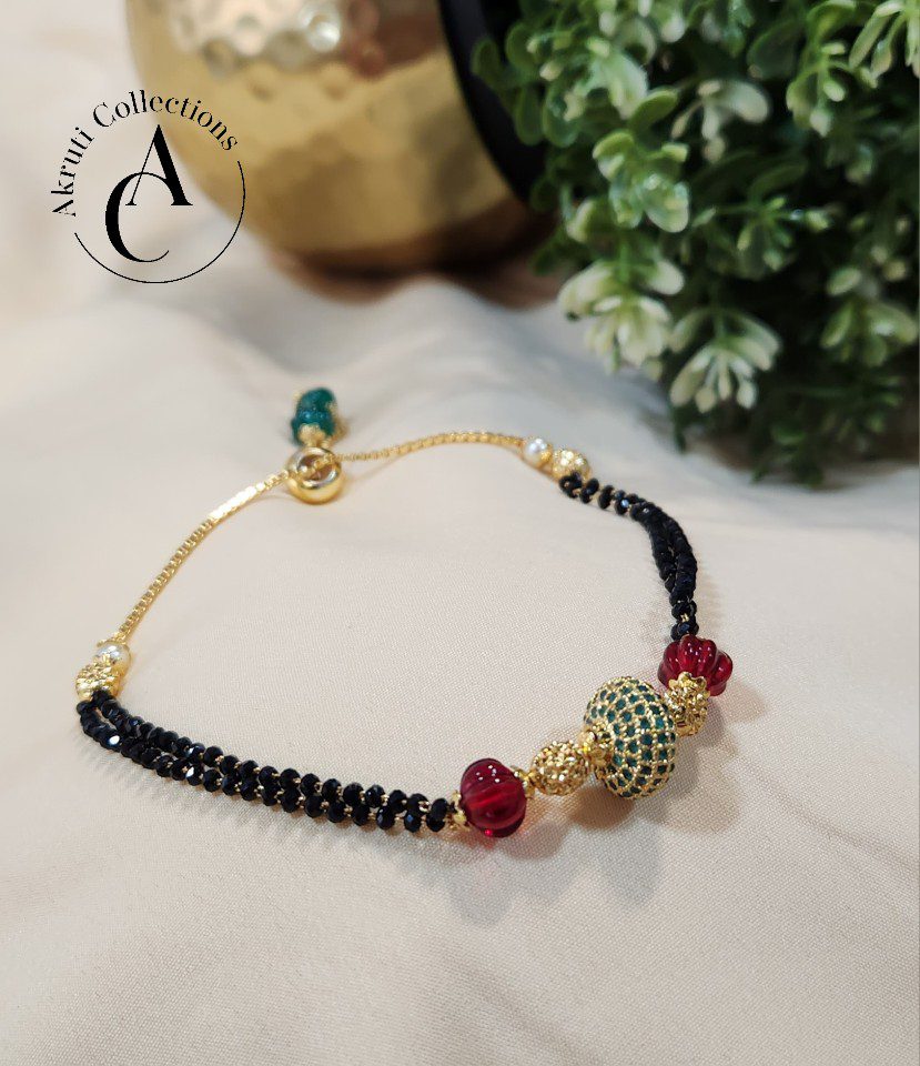 Multi Color Beads Mangalsutra Bracelet